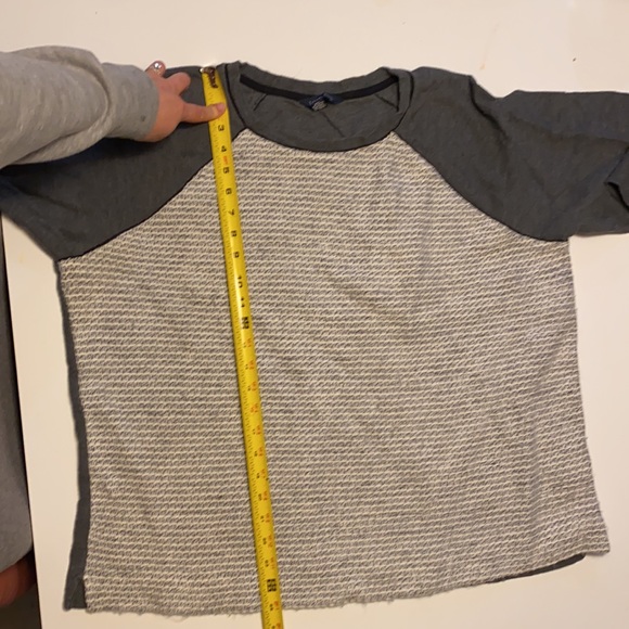 Lands’ End Grey Cotton Sweater (Size 1x) - Picture 13 of 13